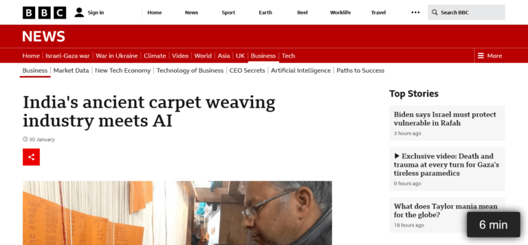India’s ancient carpet weaving industry meets AI